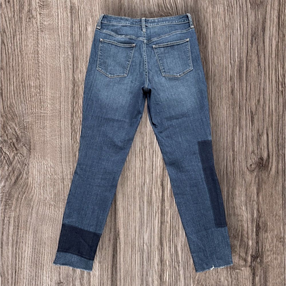Universal Thread High Rise Skinny Jeans Blue Patchwork Size 8/29 Modern Boho - Picture 2 of 8